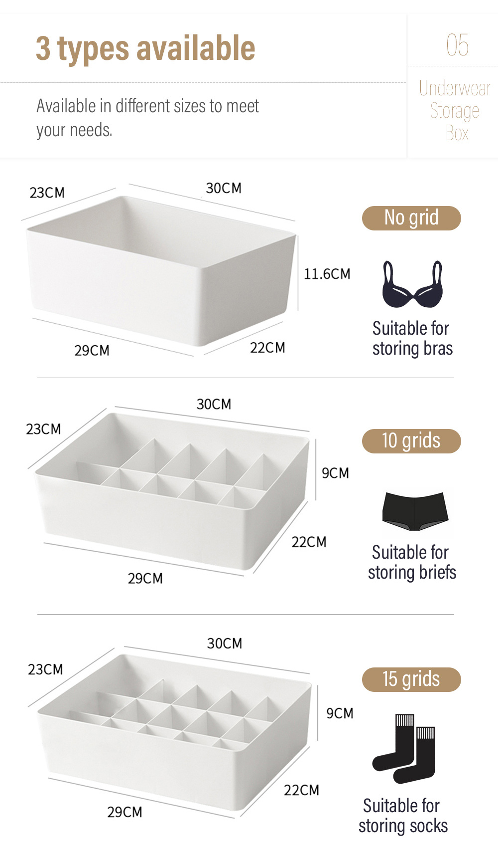 Japanese Style PP Underwear Storage Closet Wardrobe-6